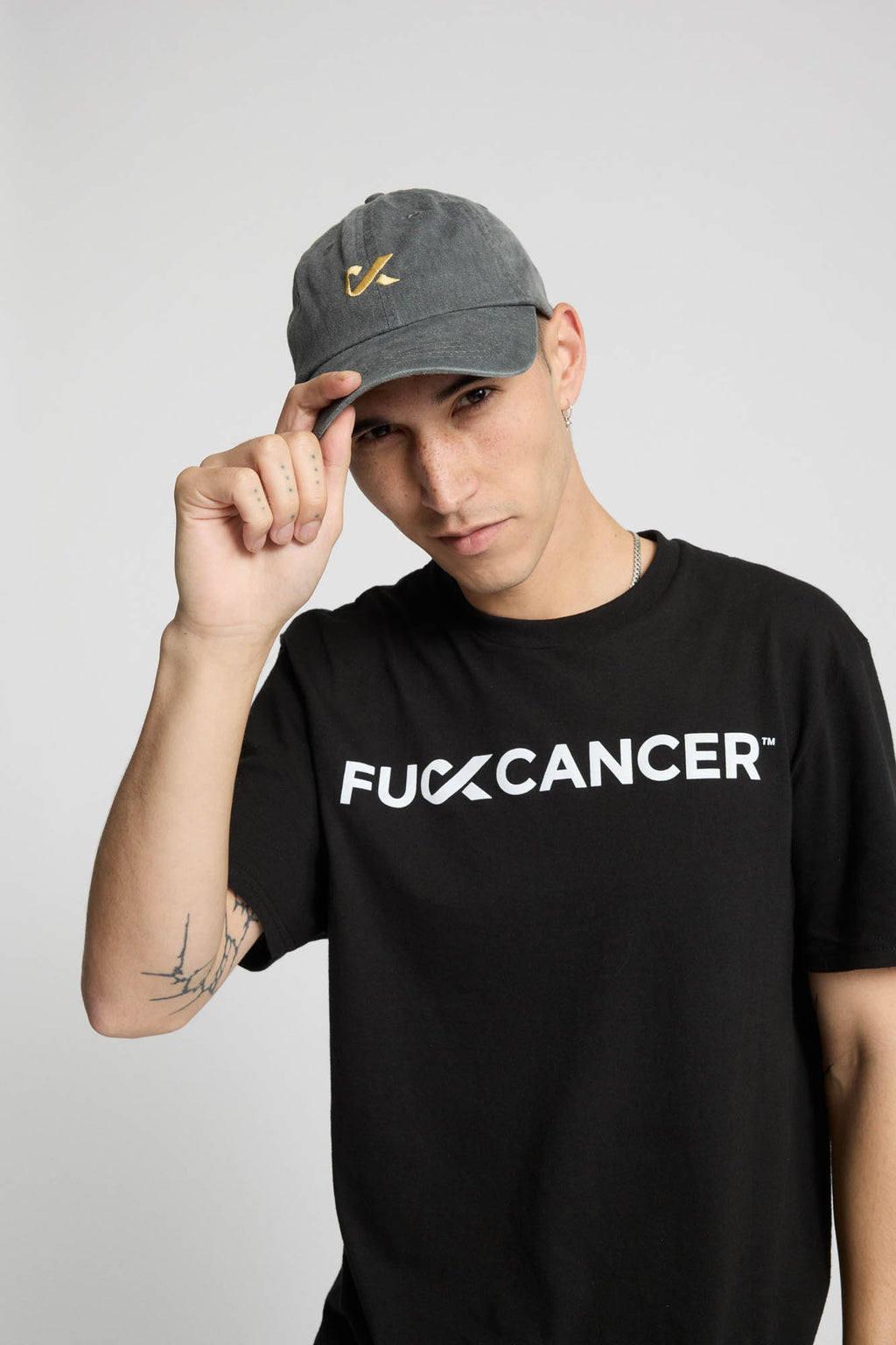 F Cancer Distressed Dad Hat