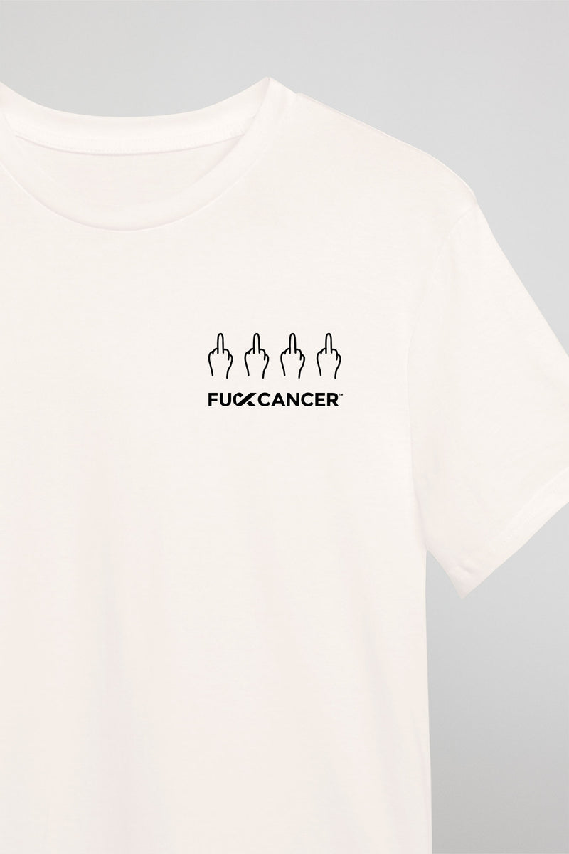 F Cancer Gestures Tee - White