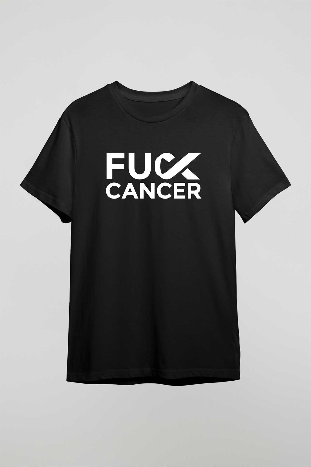 F Cancer Stacked Logo Tee - Lung Cancer