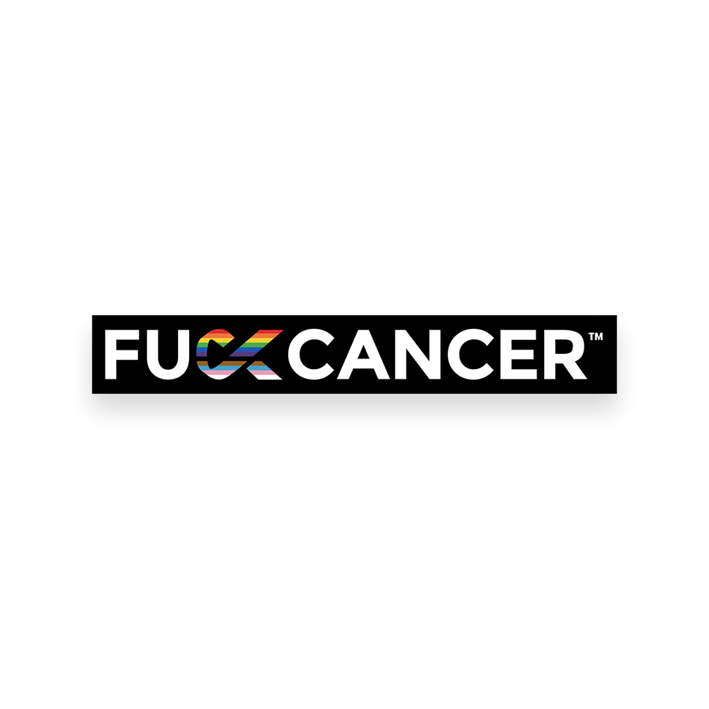 F Cancer Pride Logo Sticker
