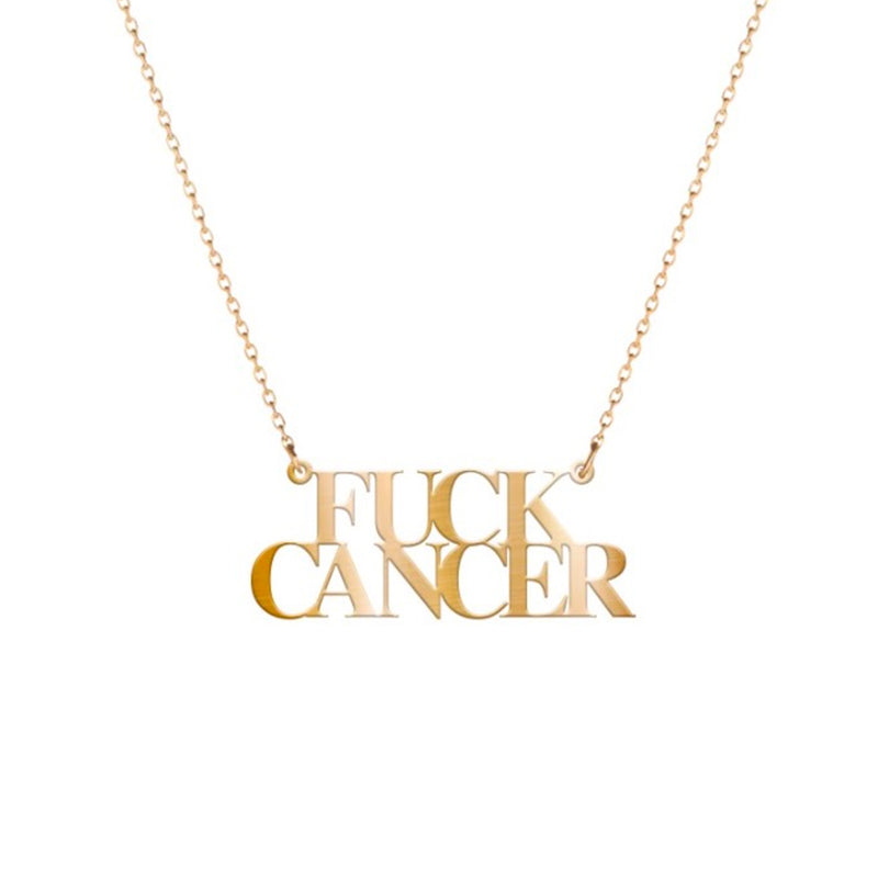 F Cancer Logo Necklace (more colors!)